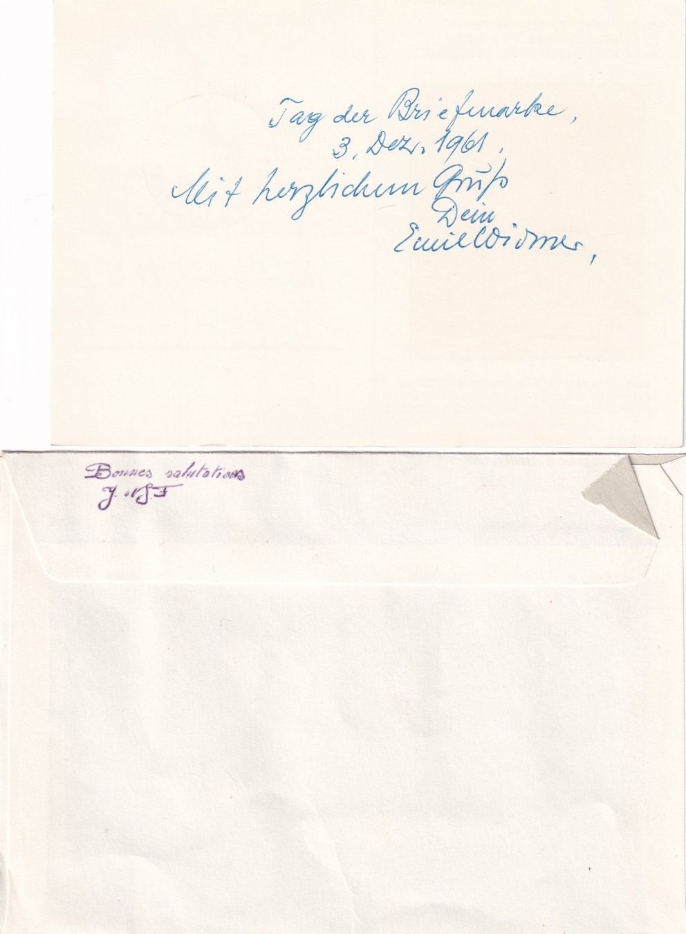 Tutti i francobolli: Tag der Briefmarke 1961 Thun 3.XII.1961 – Usato da Birsfelden venduto da Sakurajima 1