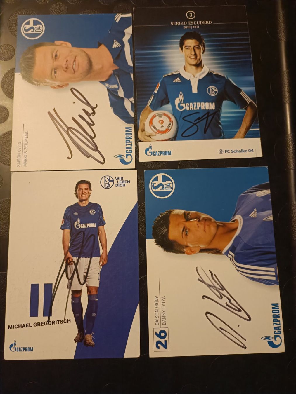 Autografi: FC Schalke - 4x handsigniert – Usato da Menziken venduto da Artographs