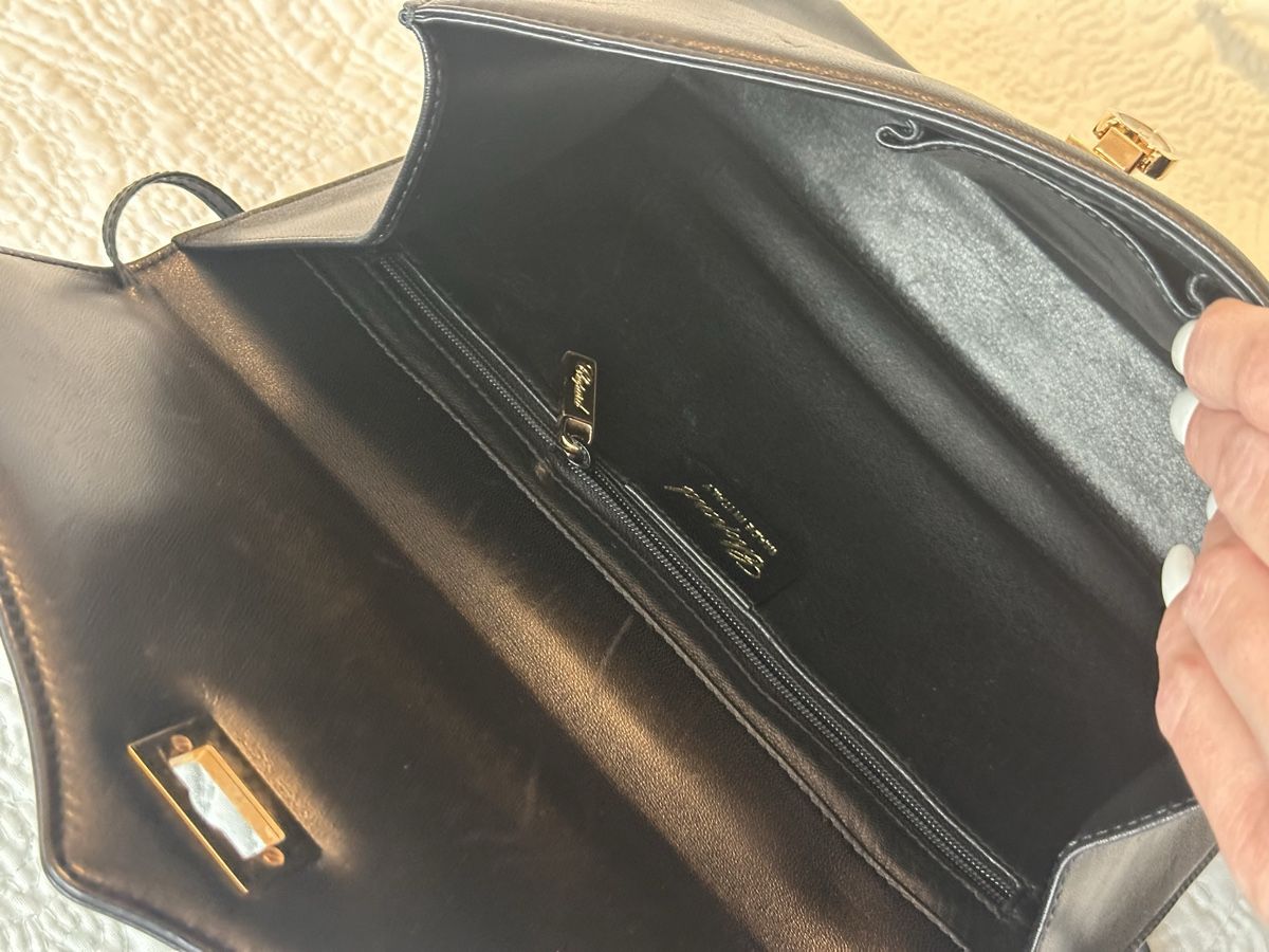 Chopard Borse da donna: VinChopard Black Leather Shoulder Bag, Elegant, Vintage – Usato da Pfäffikon SZ venduto da KatKad 7