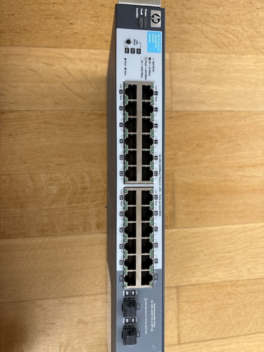 Hewlett Packard Hub & Switch: HP ProCurve 1810G-24 Switch J9450A – Usato da Zürich venduto da MiboBibo4 1