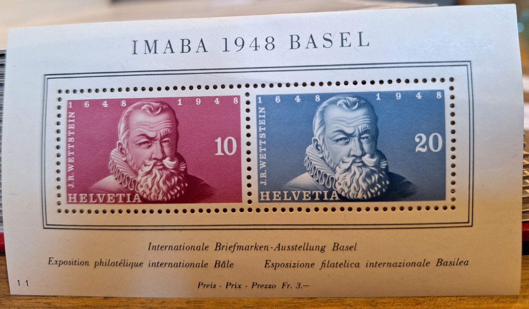 Tutti i francobolli: W31 IMABA * Kat. 100.- – Usato da Balgach venduto da SIMEON27