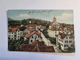 Alte Ansichtskarte Wollerau SZ, 1910 gelaufen.