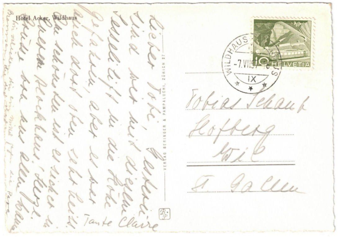 Cartoline postali: Wildhaus - Sessellift – Usato da Binningen venduto da Mountainrider 1