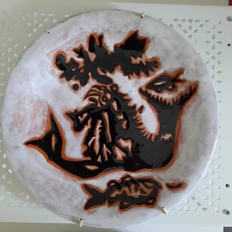 Tutte le decorazioni: J. Lurçat - Assiette en céramique – Usato da Lausanne venduto da Bayarea2