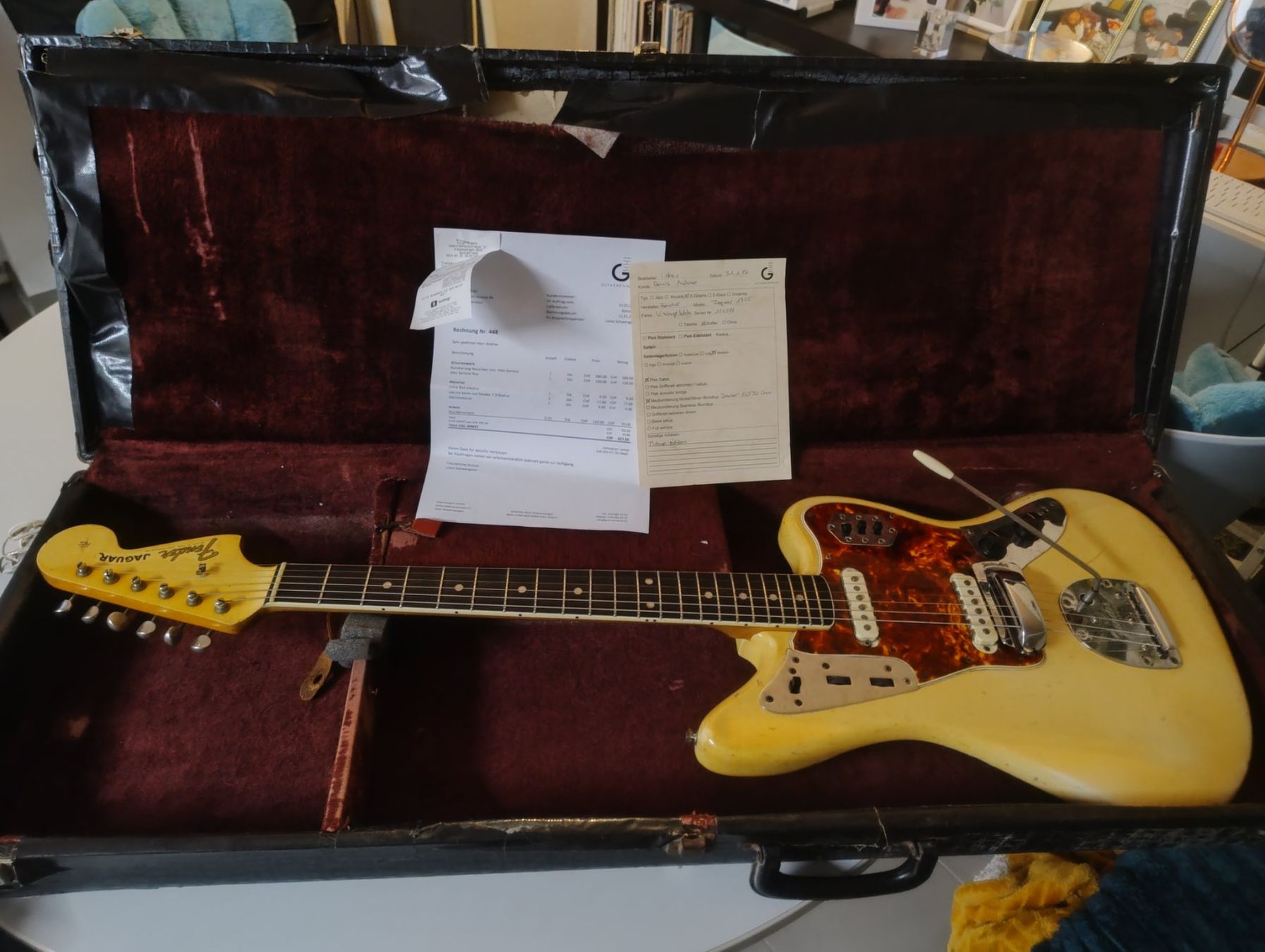 Fender Strumenti musicali: Fender Jaguar 1965 Rio - Palisander – Usato da Winterthur venduto da and_pr2b