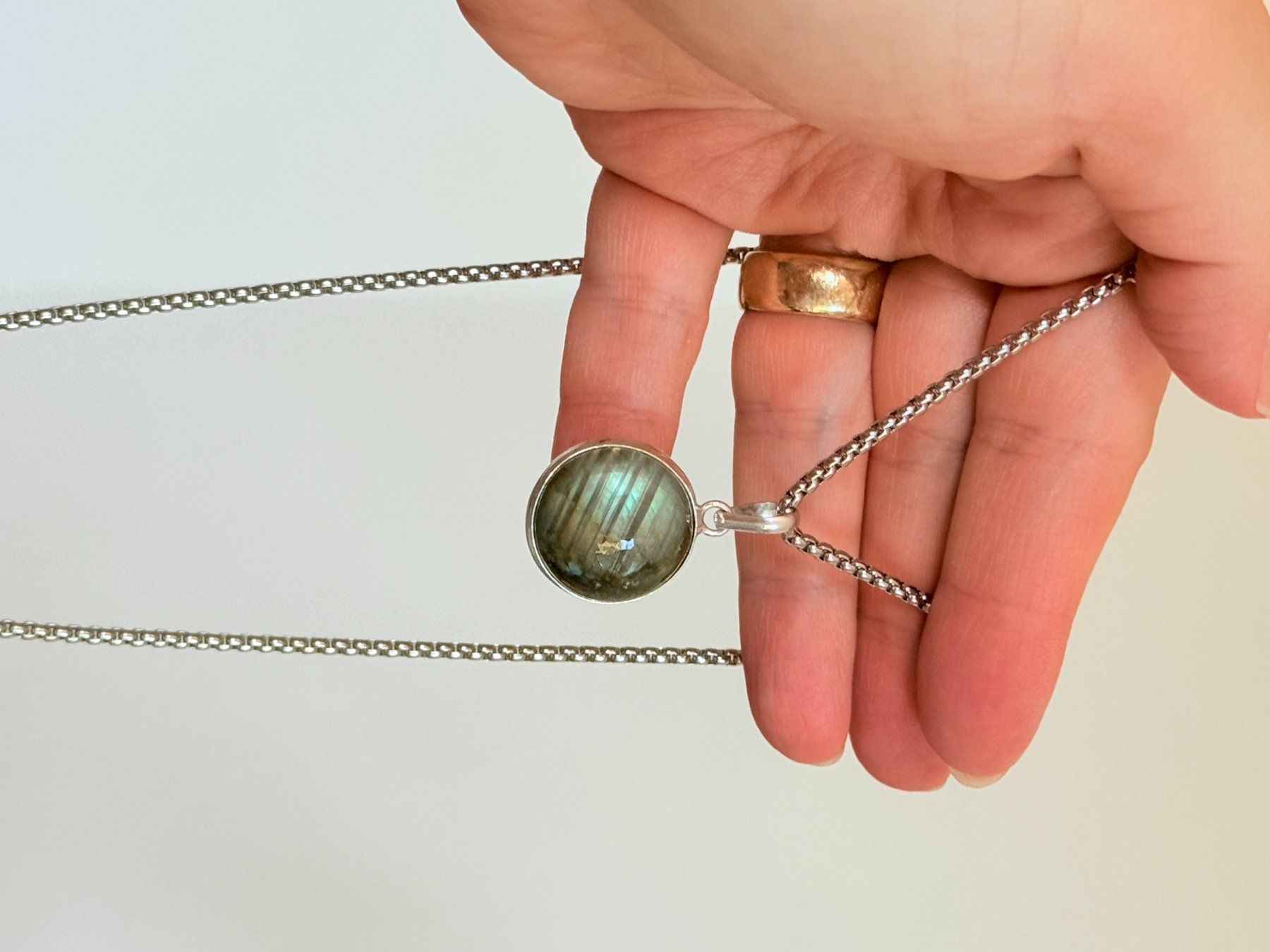 Catenine: Collier labradorite, élégant et tendance ✨ – Nuovo e nell'imballaggio originale da Genève venduto da AWWA 8