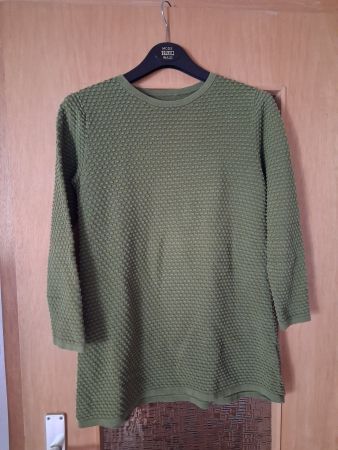 Gepunkteter olivgrüner Pullover COS, Baumwolle, Top Zustand