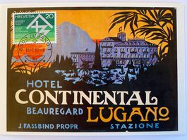 Plakat für Hotel Continental Lugano 1915 (Repro.)
