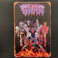 ALU Blechschild 30x20cm GWAR HC Punk Thrash Metal Retro Rost