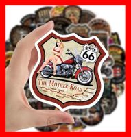 Route 66 USA Motorrad Indian Harley Glide 50 tlg Stickerset