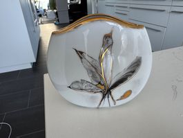 Hutschenreuther Porzellan Vase Weiss Gold Deko
