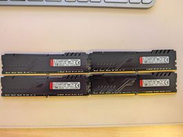KINGSTON HyperX FURY Black 128 GB (HX432C16FB3K4/128) 4x32GB