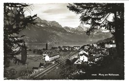 Murg am Walensee (SG) Dorfpartie - Bahnlinie SBB - 1949