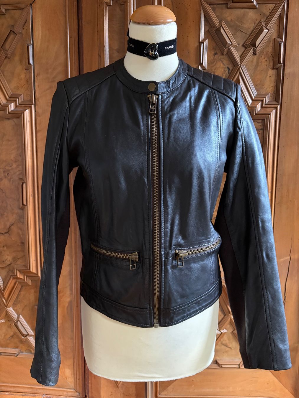 Mango Giacche: MANGO Biker Jacke  100 % Leder Größe M – Usato da Interlaken venduto da Bona55 1