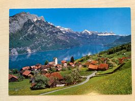 Ansichtskarte Obstalden (Walensee, Churfirsten, Alvierkette)