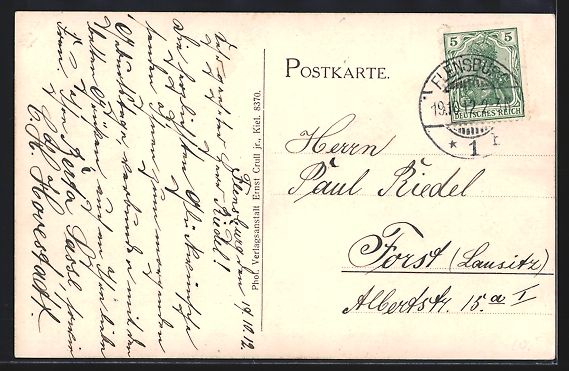 Cartes postales: Flensburg, Zeppelin-Luftschiff über der – D'occasion à Berlin par bartko-reher 1
