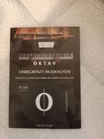 Geschenkkarten Oktav 3 Monate Musik-Noten Abo