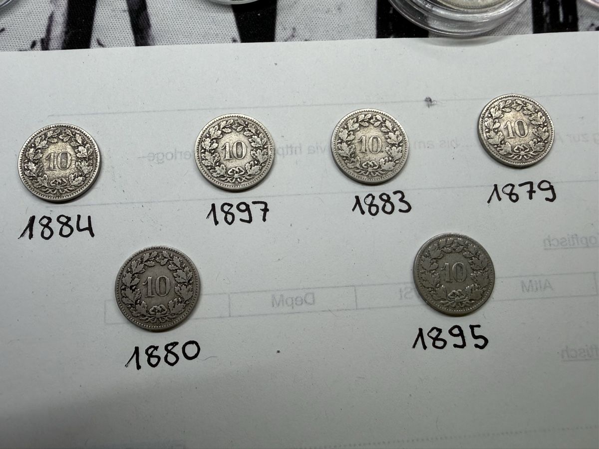 Tutti le monete: Seltene 10 Rappenstücke  – Usato da Bern venduto da Dallas4
