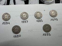 Seltene 10 Rappenstücke 