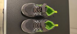 Kinder Hallenschuhe Turnschuhe Grau Neon Gr. 33