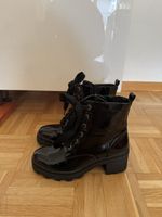 Bugatti Lackstiefeletten Schwarz, Gr. 38 - Top Zustand!