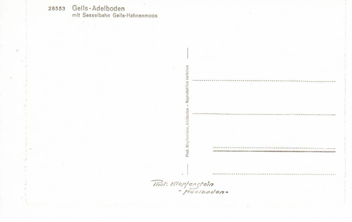 Ansichtskarten: Geils - Adelboden – Gebraucht aus Wolhusen von Curver9 1
