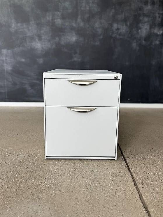 Banconi: Büro-Standcontainer / Rollcontainer  Weiss, 2 Schubladen – Usato da Zürich venduto da sea_h6kw