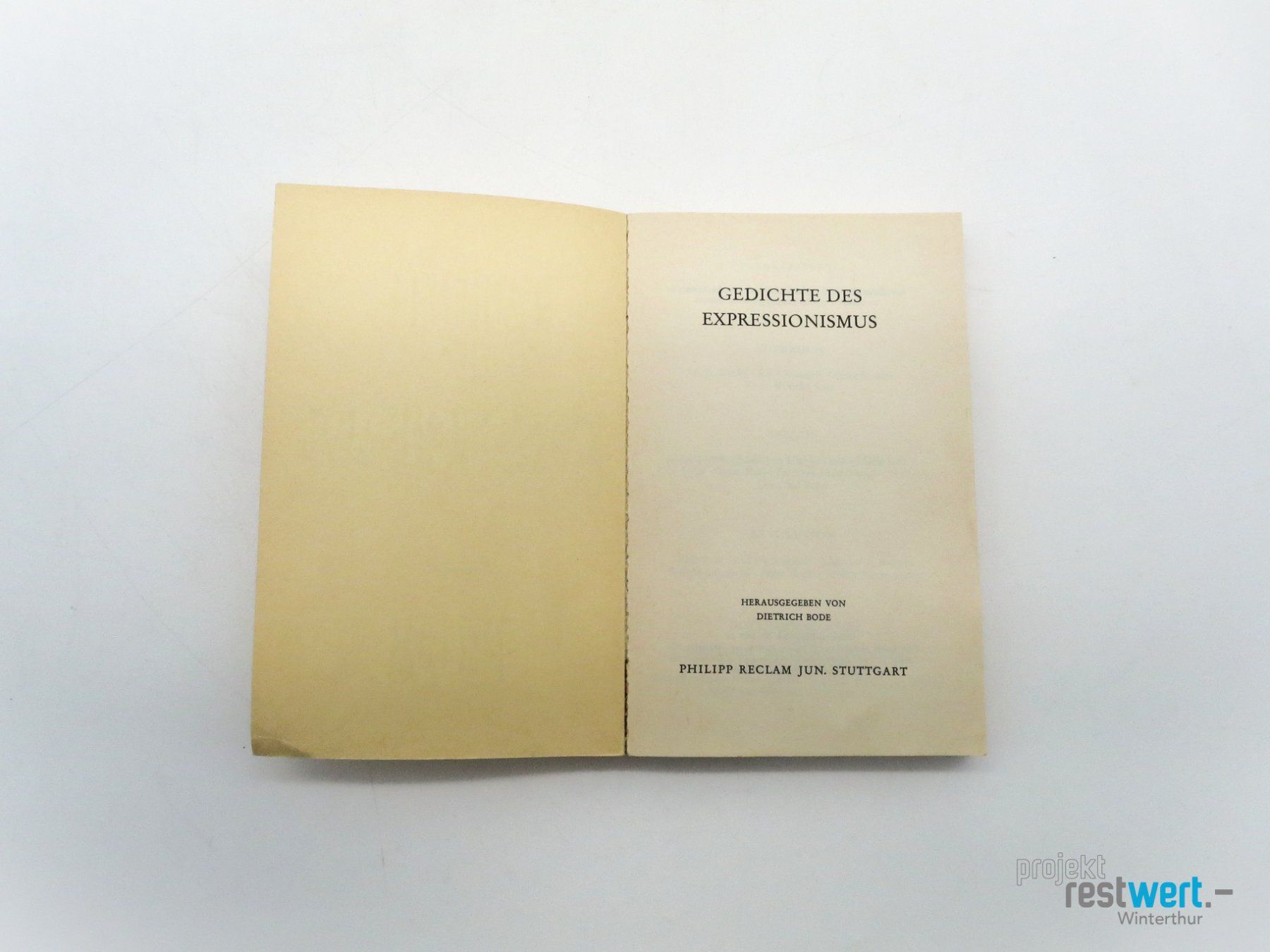 Libri: DIETRICH BODE - Gedichte des Expressionismus – Usato da Winterthur venduto da Restwert_Winterthur 1