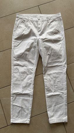 Sommerliche weisse Chino-Jeans von MAC, Gr. 36, ungetragen