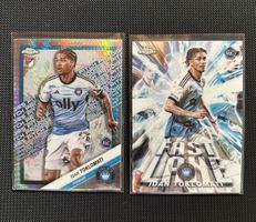 2x Topps 2025 Chrome MLS Idan Toklomati RC - Charlotte FC
