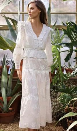 Maje spitzenbesticktes Kleid  Gr 34