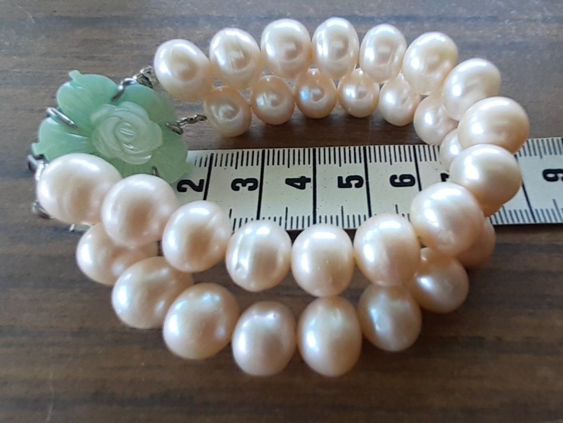 Bracciali & Braccialetti: Armband Perlen mit Jadeblüte – Usato da Mörschwil venduto da wunderkiste44 6