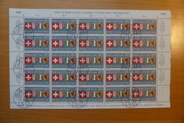 CH - Briefmarkenbogen - Eintritt Eiggenossenschaft 1965