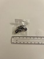 925 siber totenkopfskelett auf motor anhänger