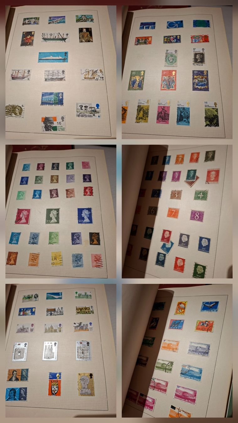 Tous les timbres: Sammlung eingeklebter Marken Weltweit über 100Seiten – D'occasion à Balgach par SIMEON27 3