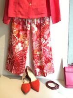 Peter Kaiser Damen Ballerina rot m schwarz weiss Gr 38 neu