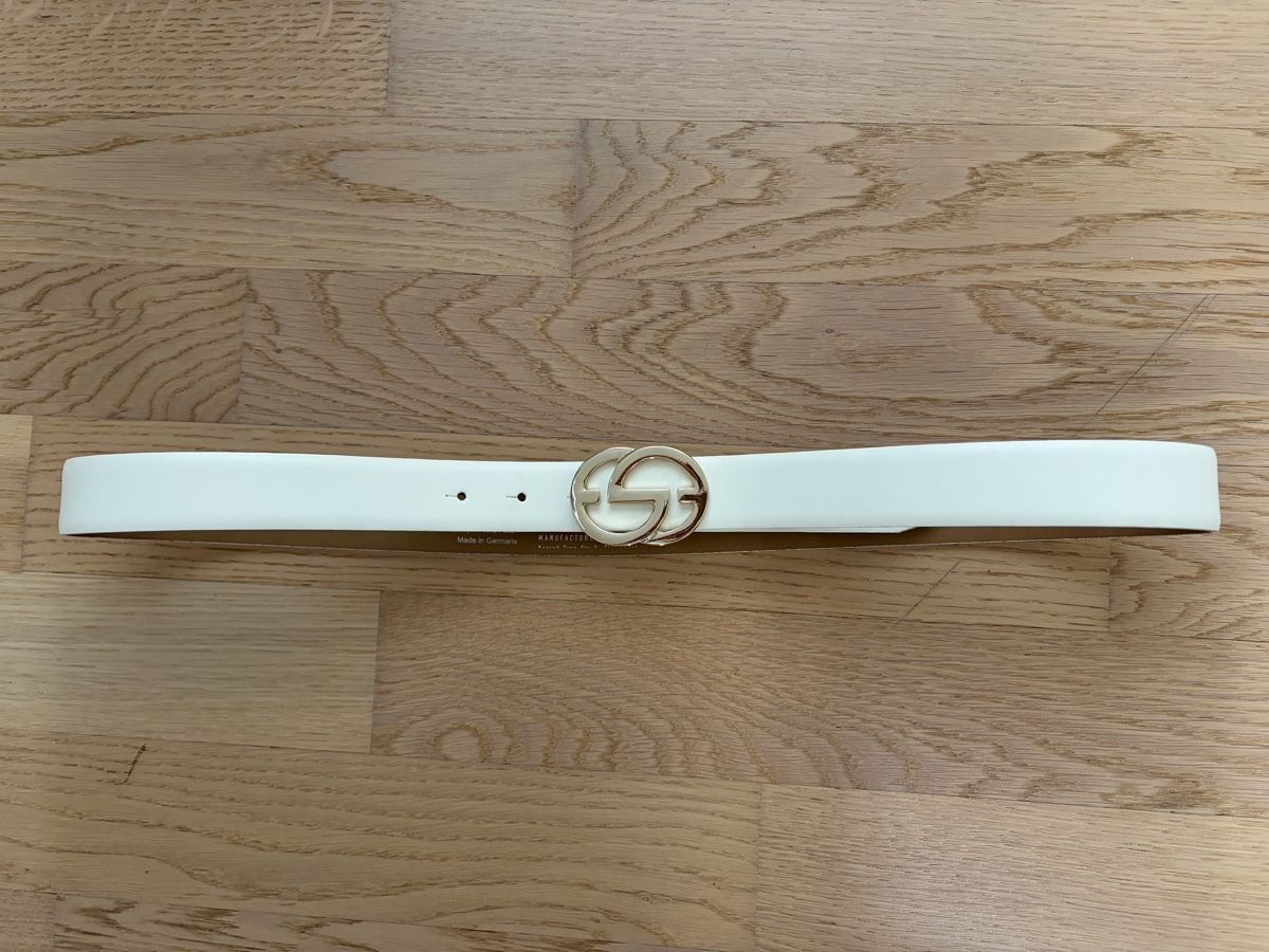 Cinture: Ledergürtel weiss 95 cm – Usato da Bonstetten venduto da Moma10