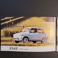 Prospekt Fiat Programm 1950er Jahre 600D, 1200 Spider, 1100