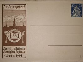 Ausstellungsbrief Exposition Bern 1914