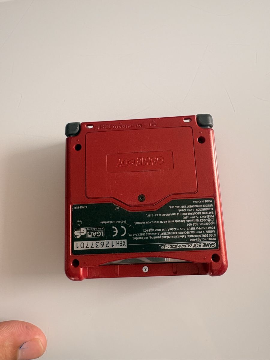 Nintendo Console: Gameboy sp rouge + chargeur + 6 jeux – Usato da Dompierre FR venduto da PRiT_Madara 3