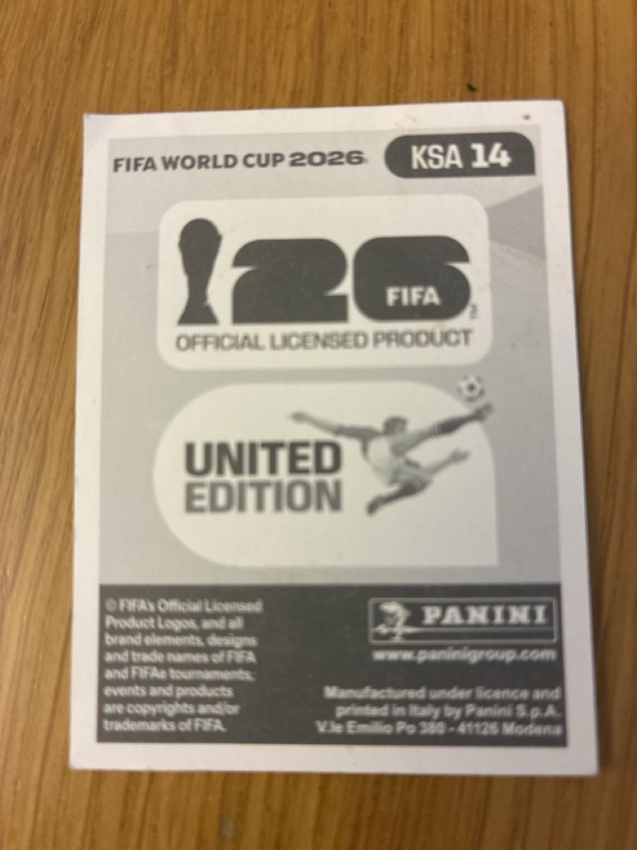 Panini Carte collezionabili: Panini WM 2026 KSA 14 – Nuovo (secondo la descrizione) da Maloja venduto da leonharda 1