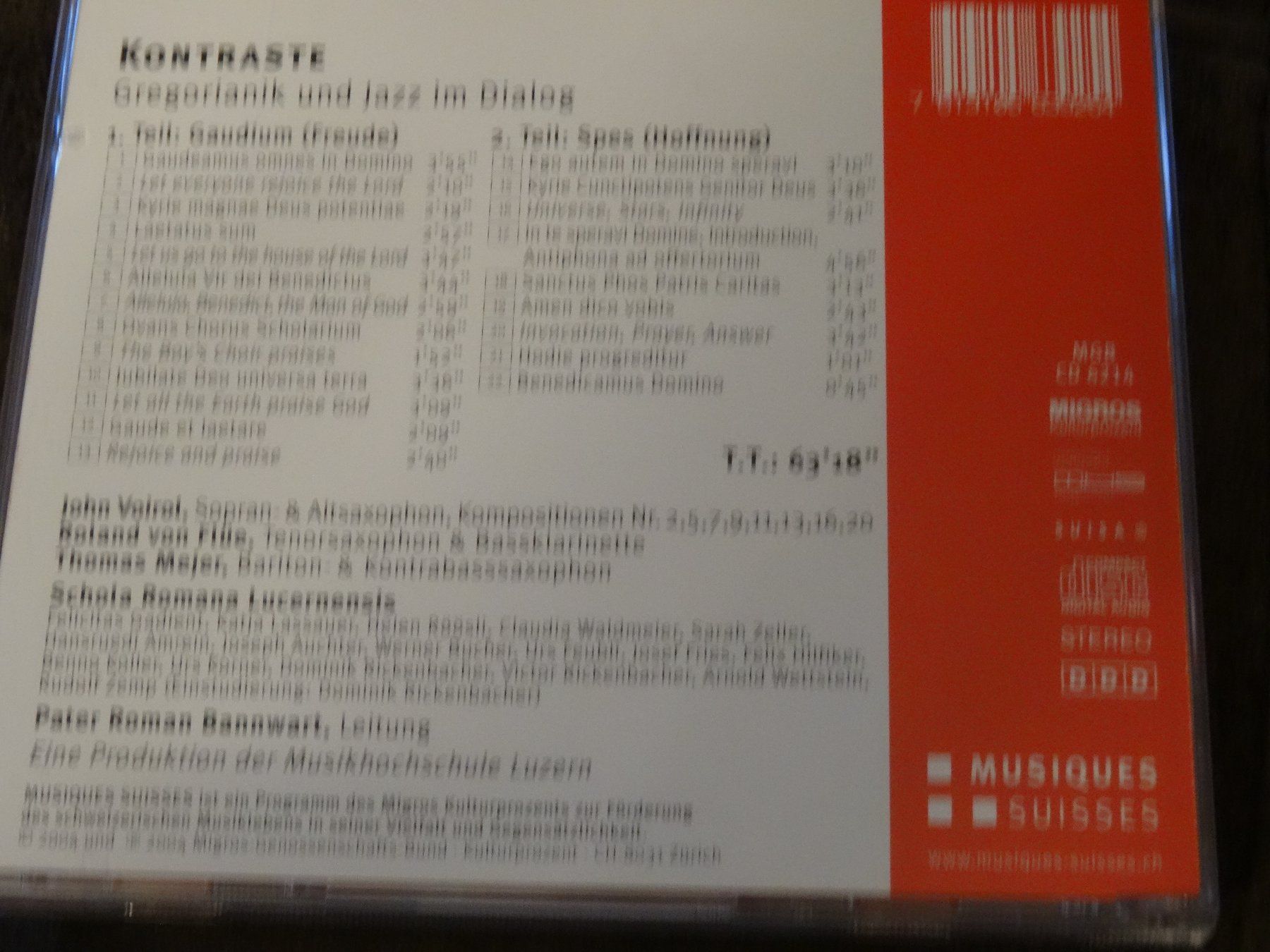 CD: Kontraste - Gregorianik und Jazz im Dialog CD – Usato da Olten venduto da Disc-Ausverkauf 1