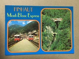 AK Eisenbahn Mont Blanc Express Bahnhof Finhaut