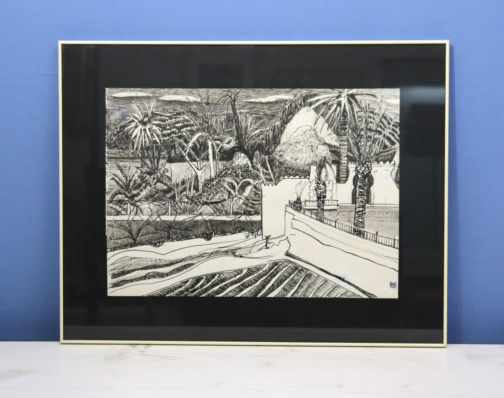 Gemälde: Monika Buchmann-Helbling 1925-2004, "Vulkanlandschaft" – Gebraucht aus Zug von Kunst-Fundgrube 3