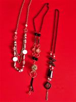 Lot: 3 Halsketten, dekorativer, wirkungsvoller Modeschmuck