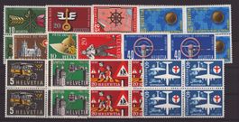1954-1956 Série 316-327 bloc de 4 neuf **