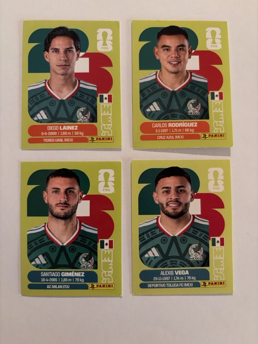 Panini Carte collezionabili: Panini WM 2026 - MEX 8,9,16,18 – Nuovo (secondo la descrizione) da Wichtrach venduto da giu_tjw2