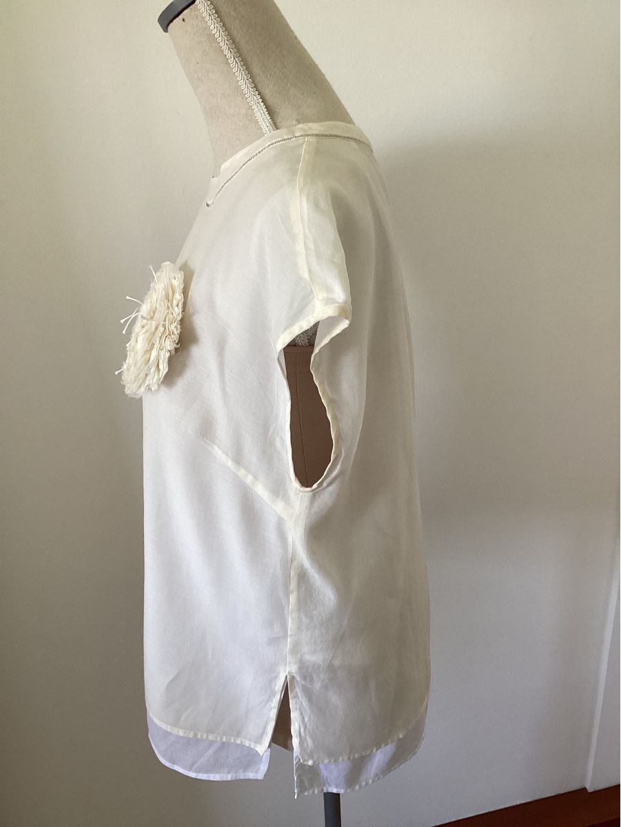 Peserico Camicette: Peserico, Blusenshirt, Gr. 42 dt. – Usato da Salenstein venduto da Esprit57 3