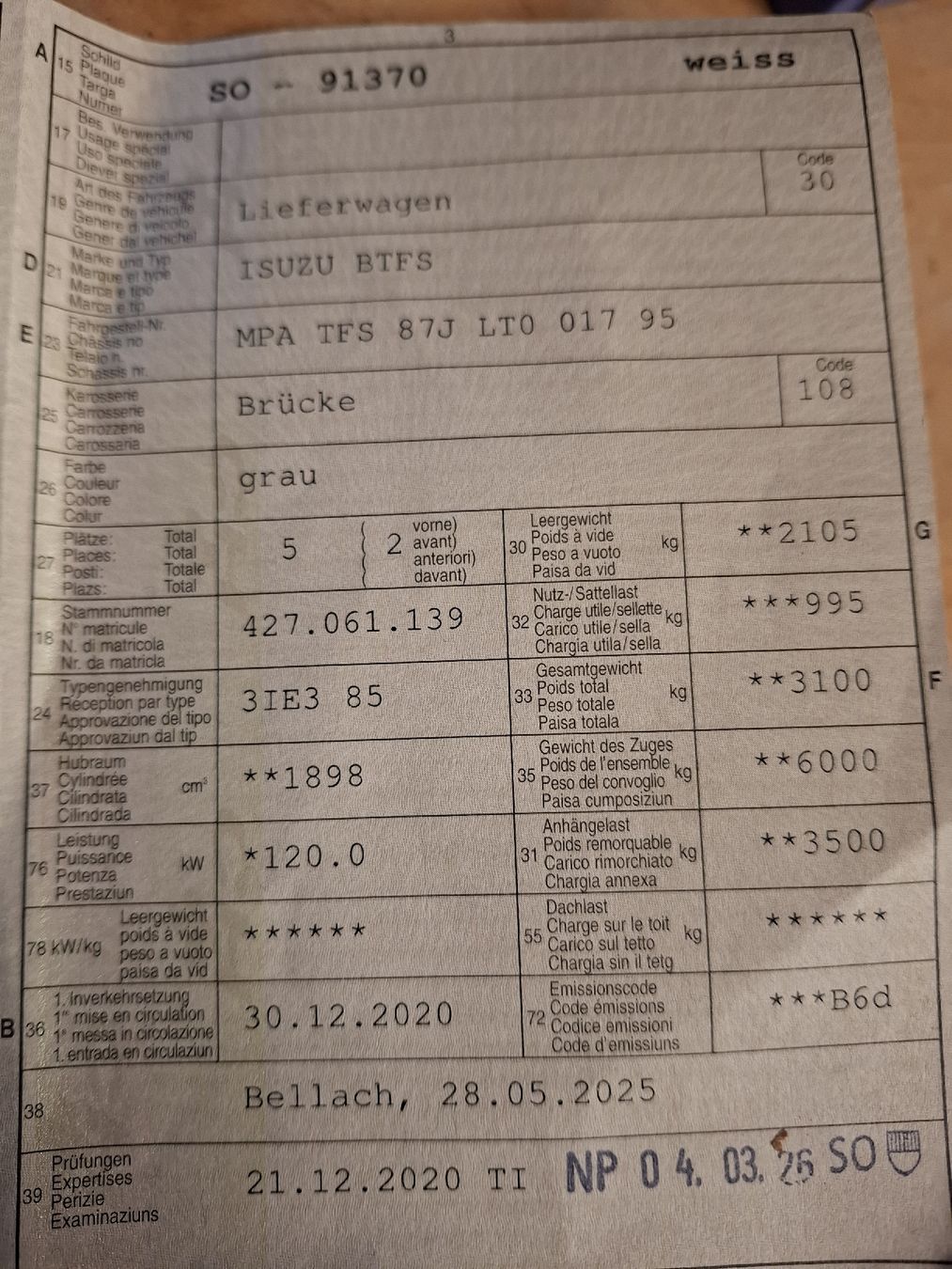 Isuzu Automobili: Isuzu DMax N60F – Usato da st.pantaleon venduto da Hofi1985 6