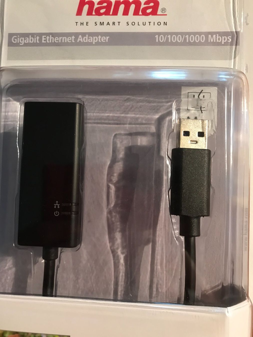 Hama Unità & Adattatore: USB 3.0-Gigabit-Ethernet-Adapter 10/100/1000Mbps – Nuovo e nell'imballaggio originale da Dietwil venduto da daro02 2